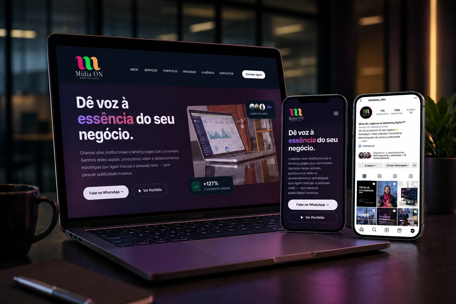 Estratégia de marketing digital com análise de dados em tempo real